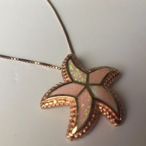 Pink Marbled Jewelry Set